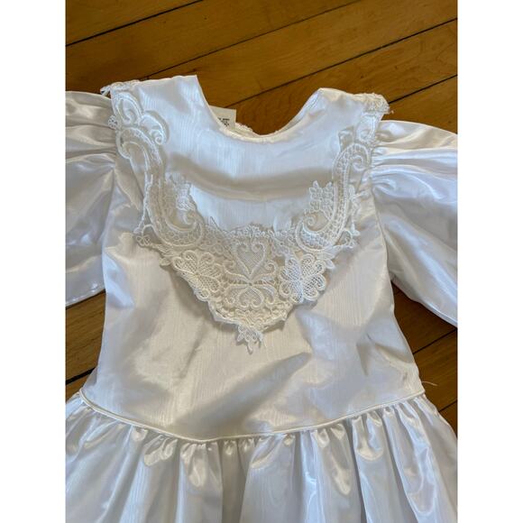 Vintage miniworld white lace girls dress - Picture 5 of 7